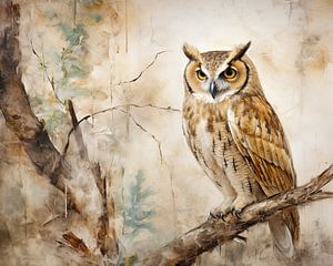 Hibou | Hibou sur De Mooiste Kunst