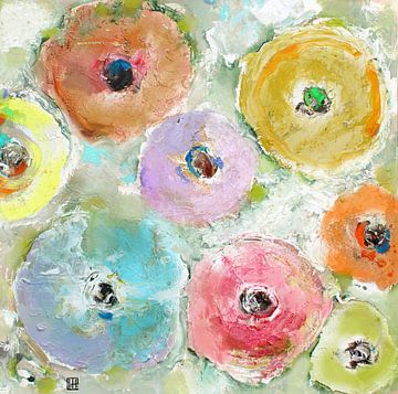 Usual Flowers van Atelier Paint-Ing