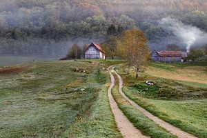 The old barn in Krnjak van René Pronk