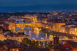 Avond in Florence, Italië van Adelheid Smitt