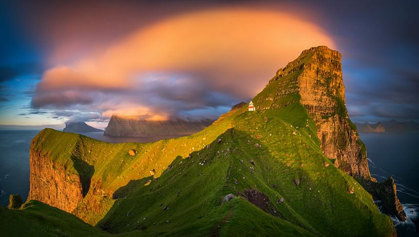 Kallur lighthouse panorama by Wojciech Kruczynski