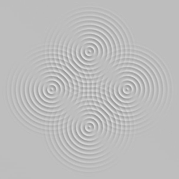 Four waves 2 grey by Jörg Hausmann