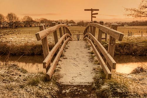 Bruggetje bij Mechelen over de Geul