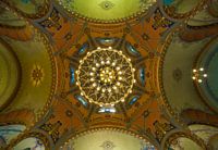 The Ceiling of the Subotica Synagogue in Serbia