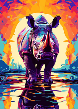 Wild Nature WPAP Kleurstijl
