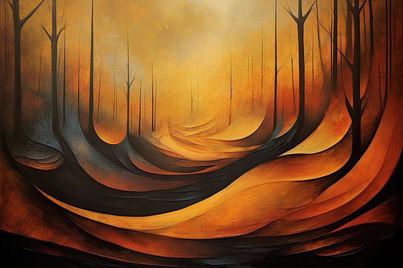 Couleurs d'automne abstraites par Bert Nijholt