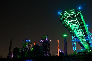 Hoogoven bij nacht