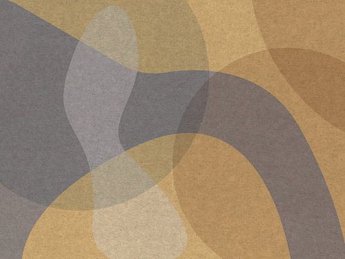 Retro Reverie. Retro stijl abstracte kunst.