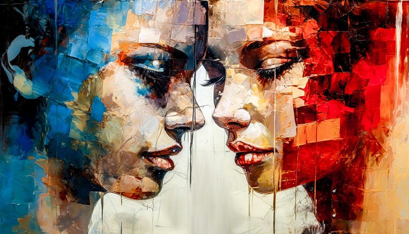 Between fire and ice by Klaus Tesching - Art-AI