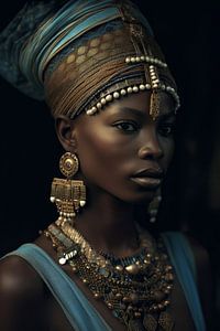 Porträt einer afrikanischen Frau