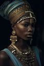 Portrait of an African woman by Carla Van Iersel thumbnail