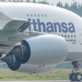 Lufthansa Airbus A380 Passagierflugzeug. von Jaap van den Berg