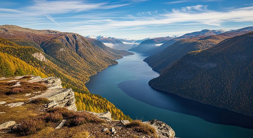 Majestät der Fjorde: Herbst im Tal von Artivisual