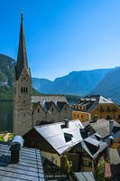 De protestantse kerk in Hallstatt