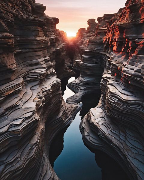 Sonnenaufgang am Canyon von fernlichtsicht