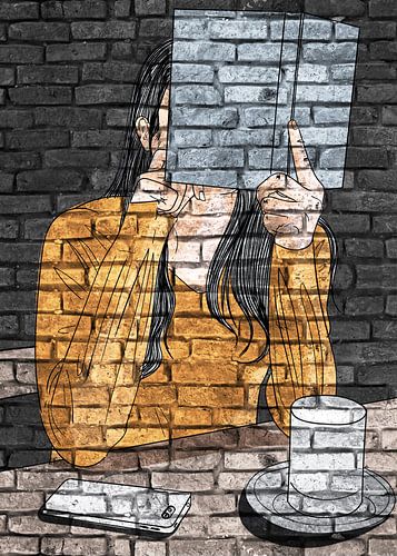 Junge Frau mit Kaffee und Buch