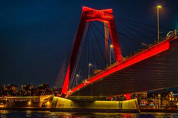 Willemsbrug Rotterdam van Peter Smeekens