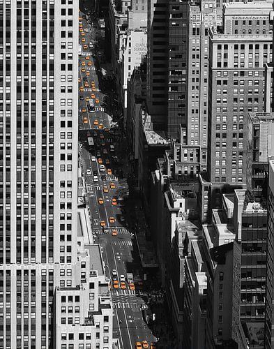 Taxi's op Fifth Avenue, New York City