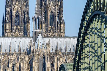 Cologne Cathedral and Hohenzollern Bridge by Walter G. Allgöwer