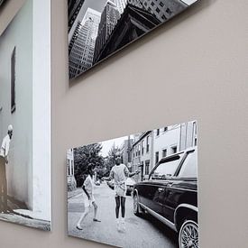 Photo de nos clients: Photographie de rue en noir et blanc en Amérique par Raoul Suermondt, sur alu-dibond