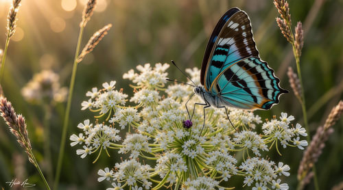 When worlds collide – a tropical visitor in a local meadow!