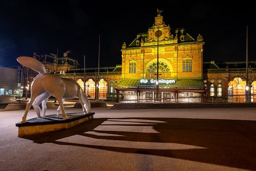 Peerd van Ome Loeks - Stationsplein Groningen