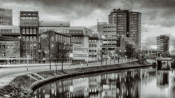 Zentrale Skyline von Groningen von Gerard Goseling