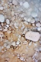Stones, pebles and rocks on Greek beaches on the island Kefalonia