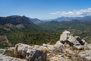 Vue sur le vaste paysage de montagne