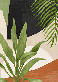 Abstrakte Kunst Tropical Leaf 11