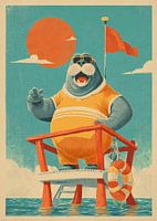 The walrus lifeguard