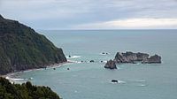 Knights Point rocks in the Tasman sea, New Zealand