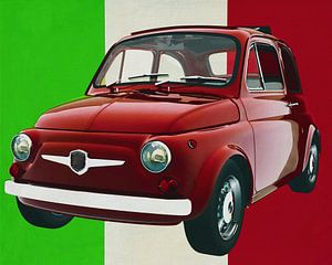 La Fiat Abarth 595 de 1968, symbole de la culture italienne sur Jan Keteleer