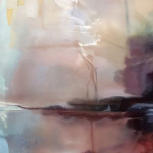 Moderne abstrakte Malerei "Traumlandschaft"