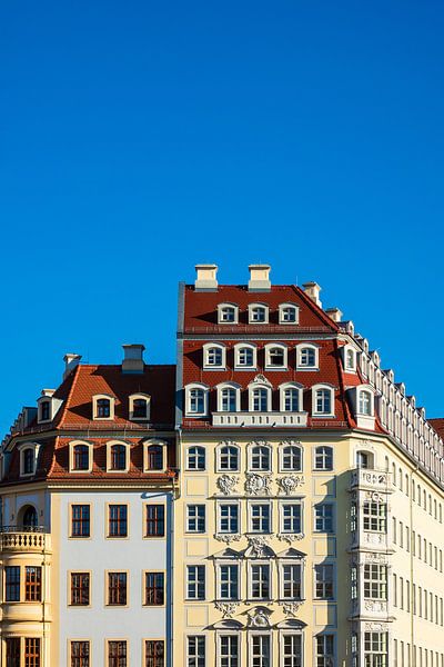 Historische Häuser auf dem Neumarkt in Dresden von Rico Ködder