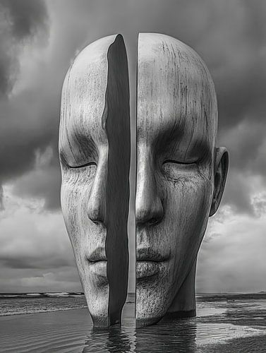 Divided Reflection #2 Monochrome