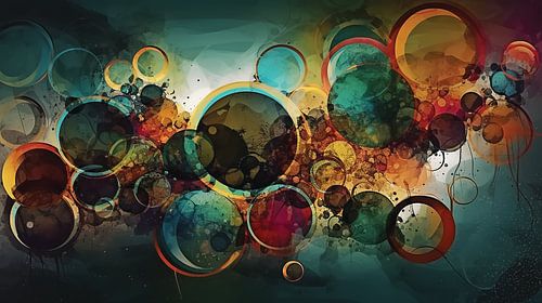 Abstract Digital Bubbles