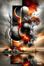 surrealistisch droomlandschap / surreal dreamscape van Gelissen Artworks