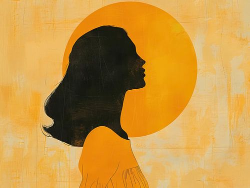 Porträt minimalistische Malerei