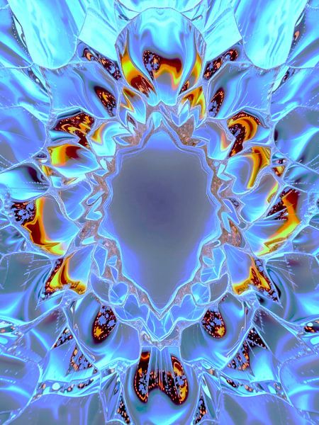Fraktale Flamme: Glas-Kaleidoskop-Abstraktion von A.D. Digital ART