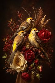 A Floral Trio Finds Connection by Salt Theory