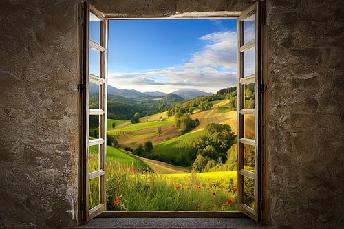 kijken uit het raam