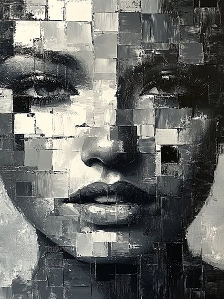 Modern Abstract Portret van SPEQ ART