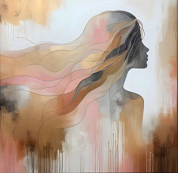 Silhouette cheveux longs par FoXo Art