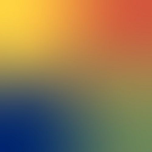 Art néon rétro des années 70. Dégradé abstrait en bleu, vert, jaune, corail.