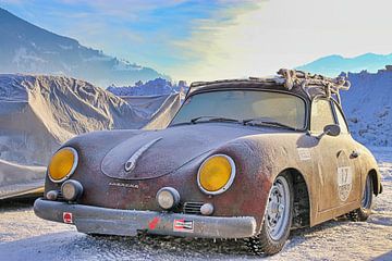 Porsche 356 in de winter van Juergen May