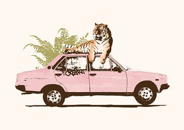 Tiger On Car, Florent Bodart by 1x