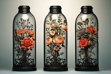 Mise en bouteille des fleurs sur Christian Ovís