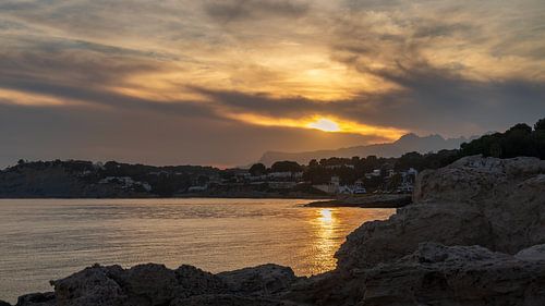 Sunset from the rocks at Castell de Moraira