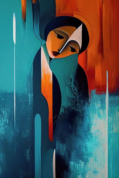Woman abstract by Bert Nijholt